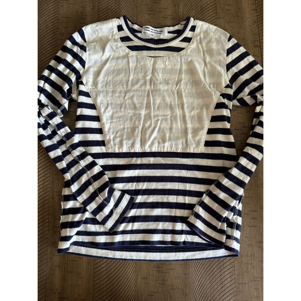 Comme des Garçons Comme des Garçons Striped Panelled Bib Top - Size S